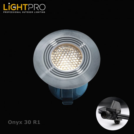 Lightpro Outdoor Garden Lighting Professional 12V Onyx 30 R1 IP67 Deck Light