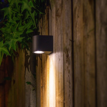 Techmar Garden Lighting UK Outdoor Lights Low Voltage Gilvus 12V 4W LED Black Outdoor Wall Light. 3