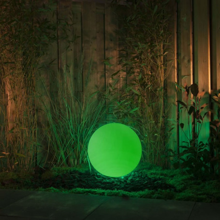 Techmar Round 30 - 12V Remote LED Garden Ball Light, Multifunction, Multicolour