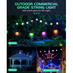 Garden Lighting UK Outdoor Lights ENER-J RGB Festoon Lights 4
