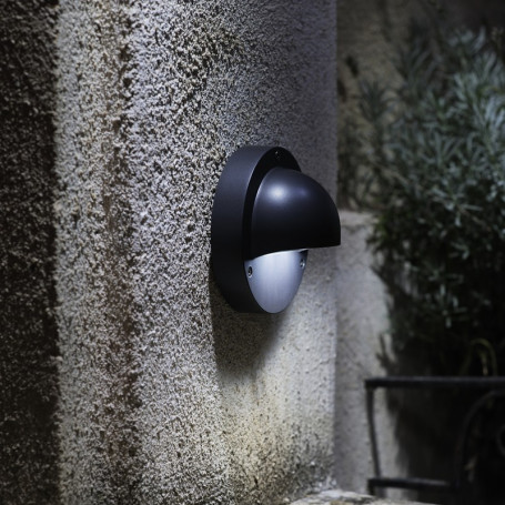Techmar Deimos Black 12V 1W LED Outdoor Wall Light