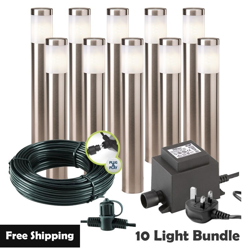 Techmar Albus 12V Plug & Play Garden Lights Bundle 10 Light Kit