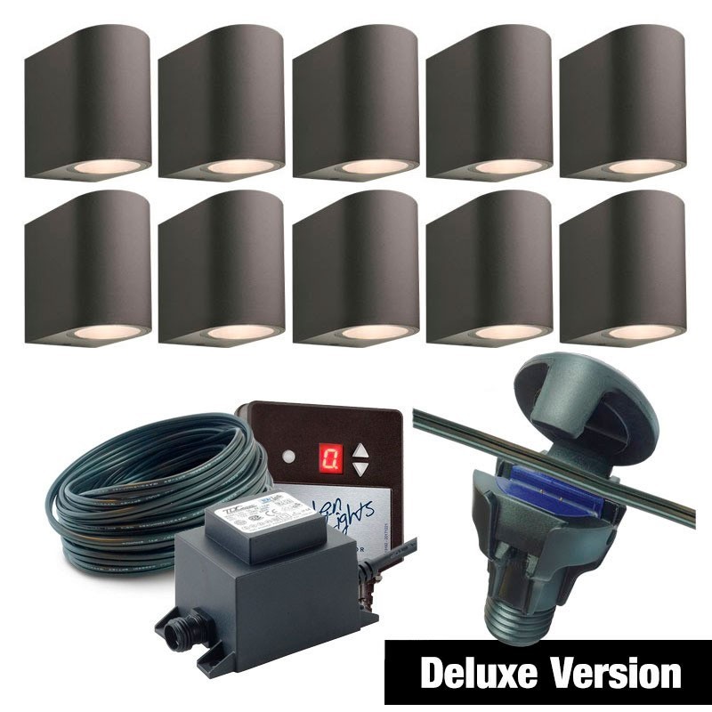 Techmar Gilvus Deluxe Bundle + Timer Garden Wall Lighting