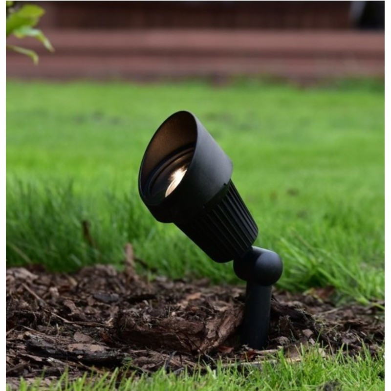 thumbnail image 2 of HPM The Lilo 12V LED Garden Light Spotlight 5W Warm White 3000K IP55 Black 2 of 6